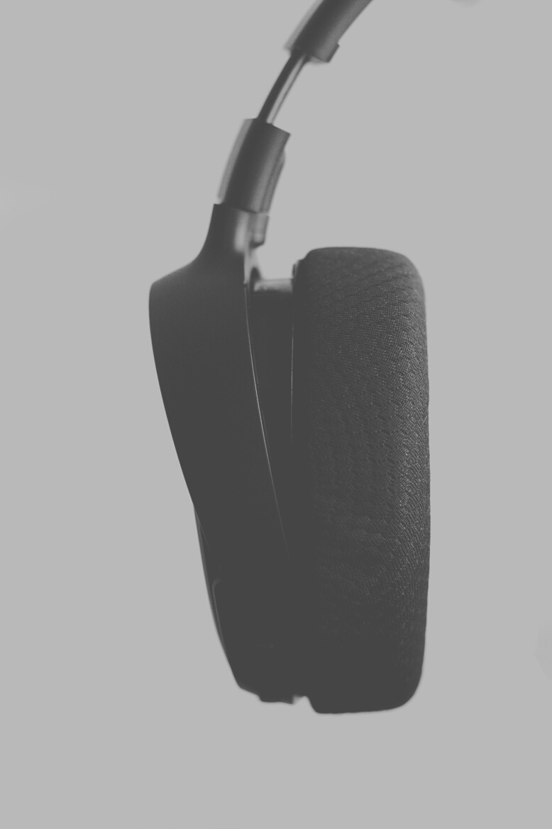 Black Headphones Closeup